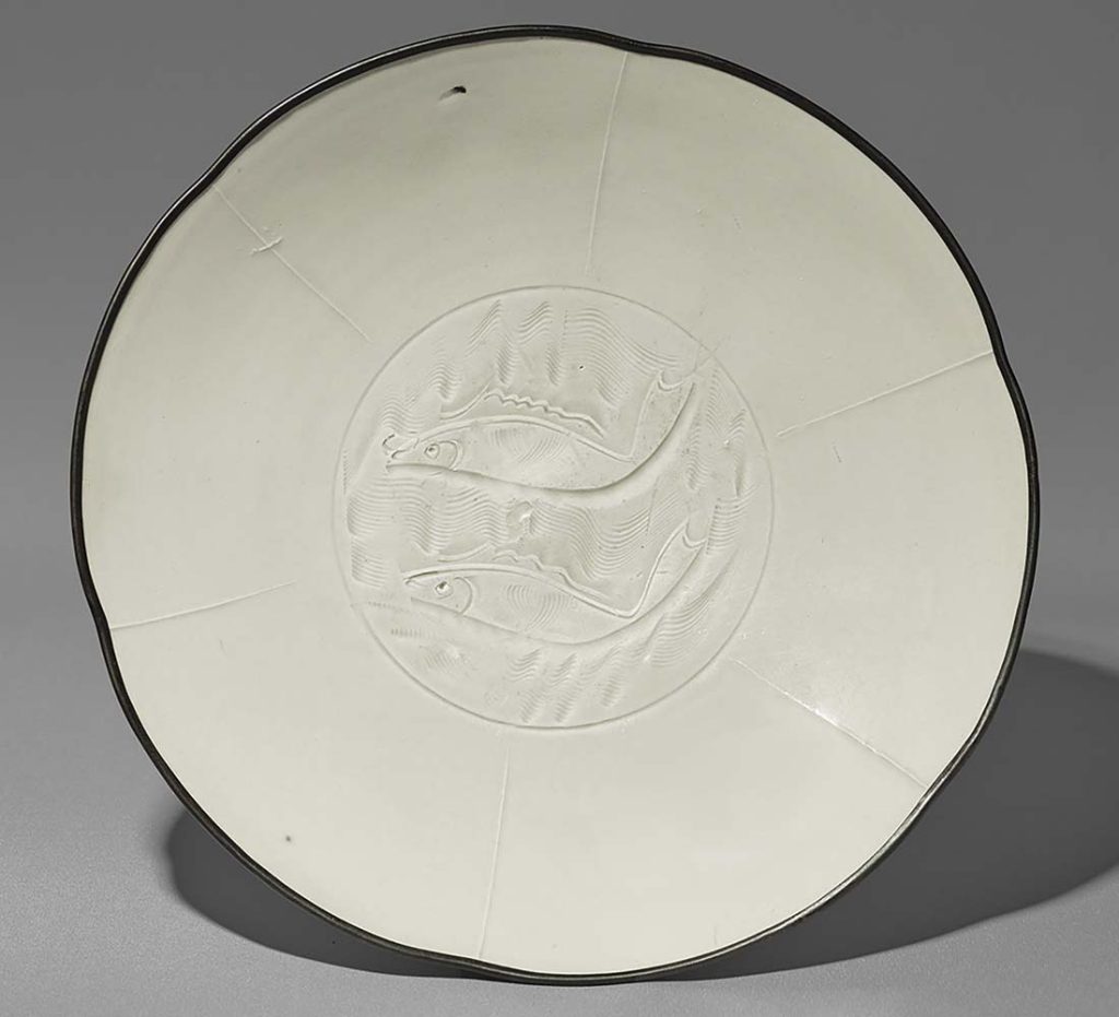 Northern Celadon Carved Plate