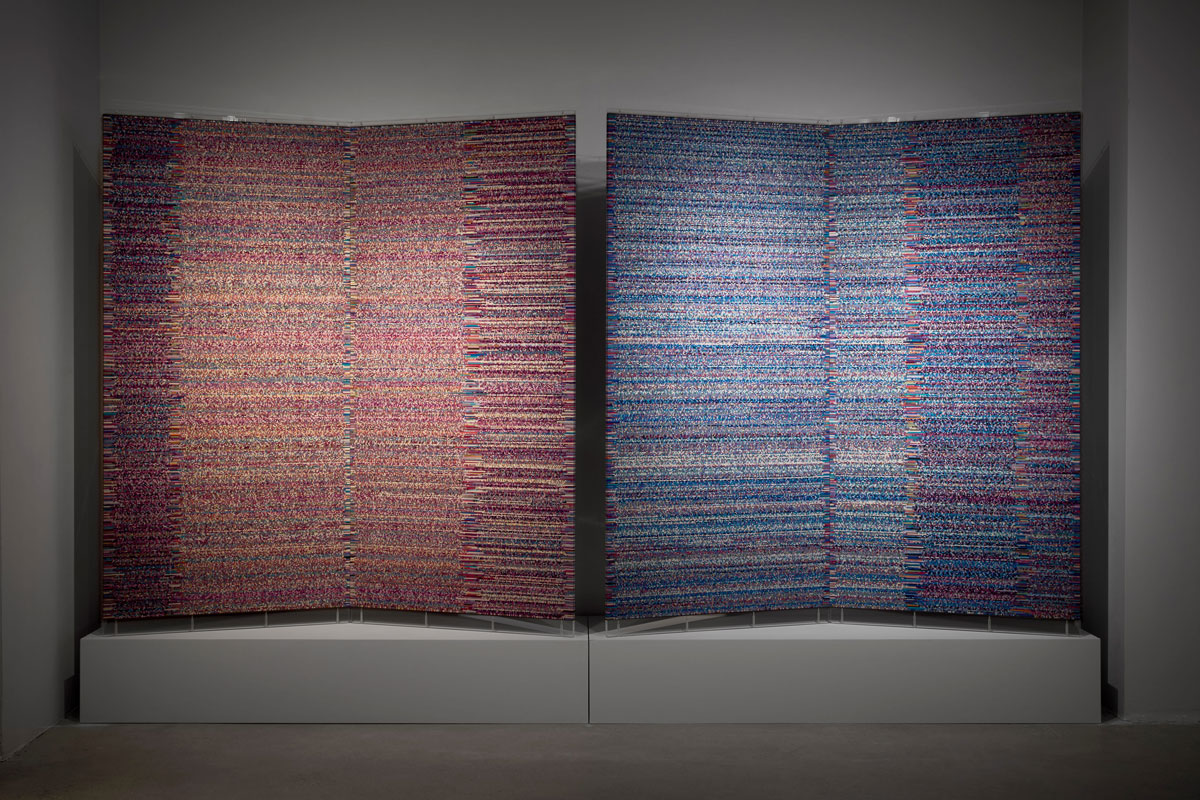 Final Week of Shimijimi: Dyed and Inlaid Textiles by Shigeki Fukumoto at Ippodo Gallery