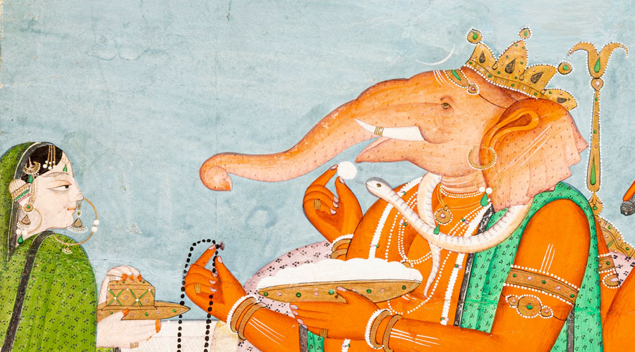 Ganesha Enthroned